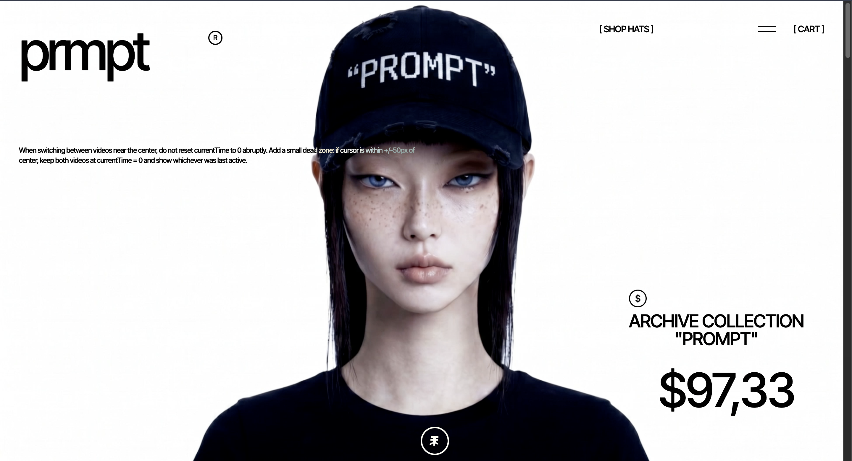 Hat Website — preview
