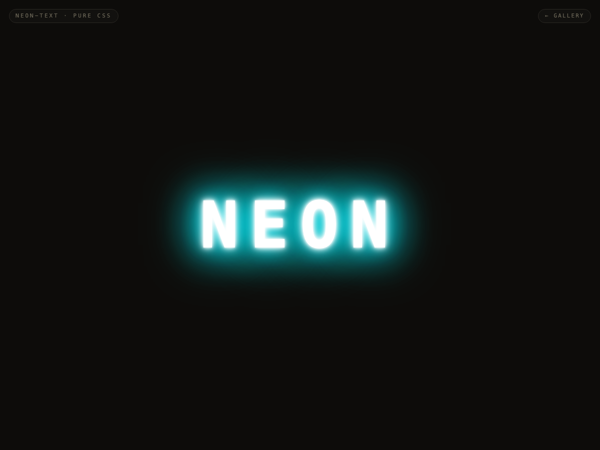 Neon Flicker Sign — preview