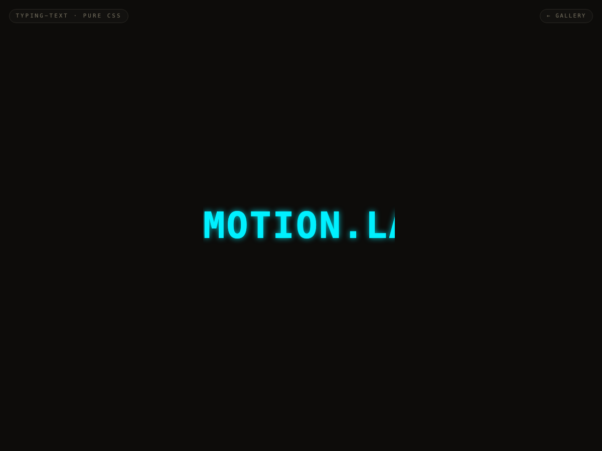 Typewriter Text — preview